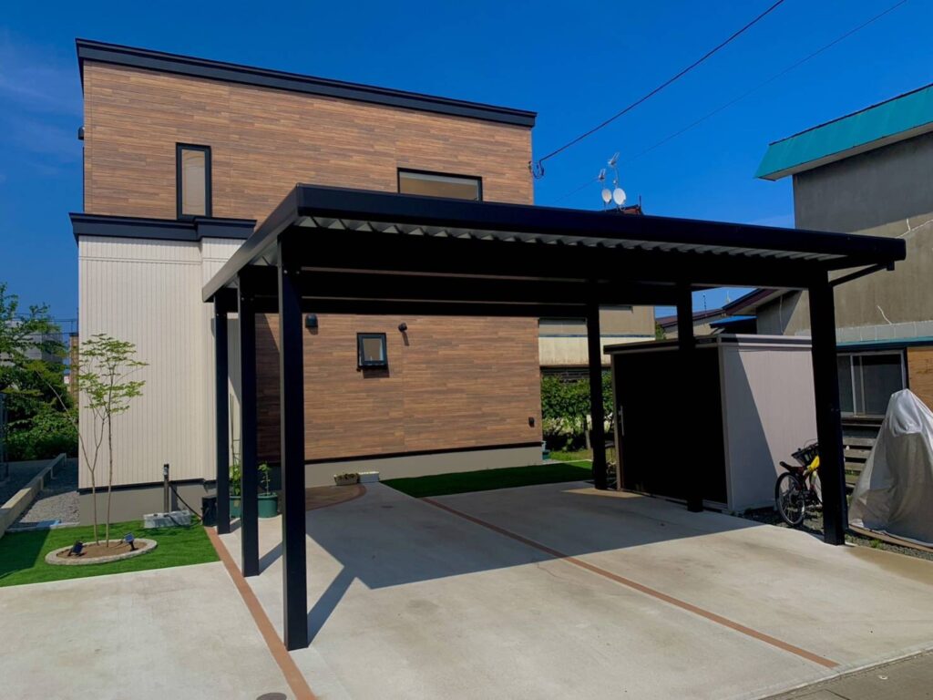 カーポート　エクステリア　八戸　
