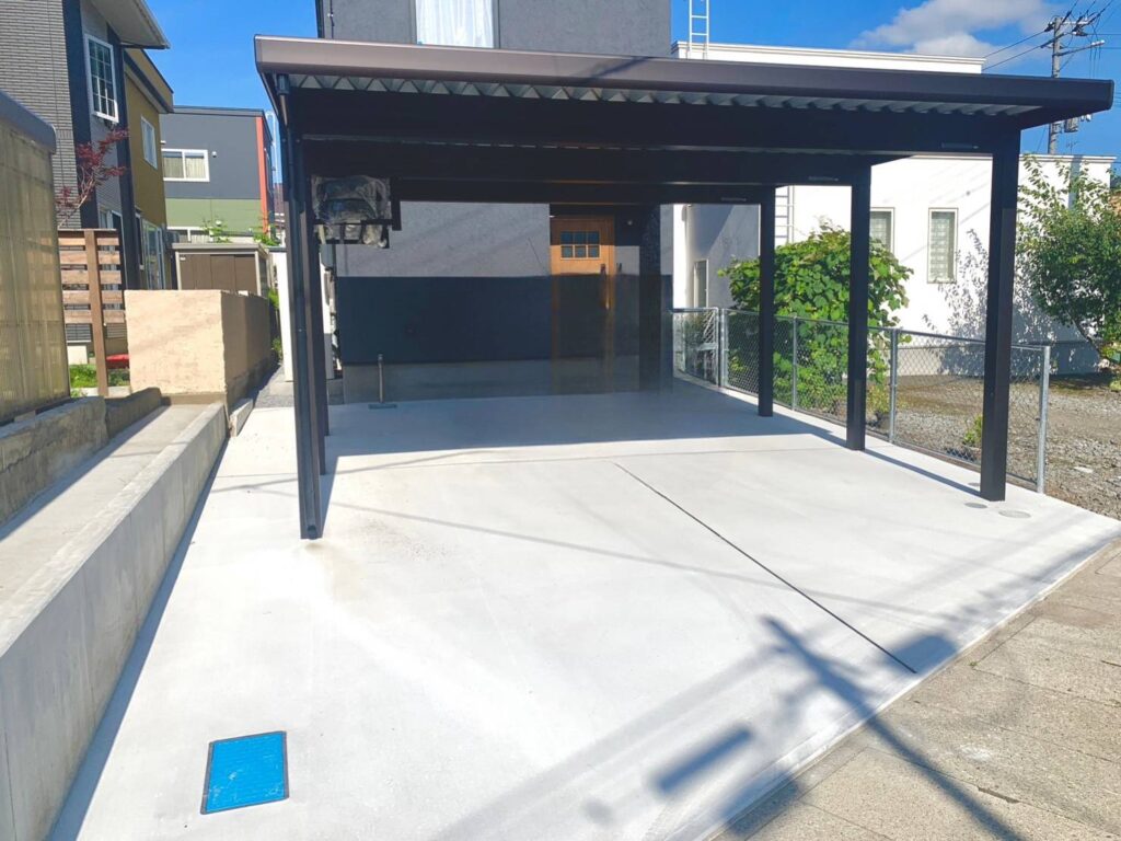 カーポート　外構工事　青森　弘前市
