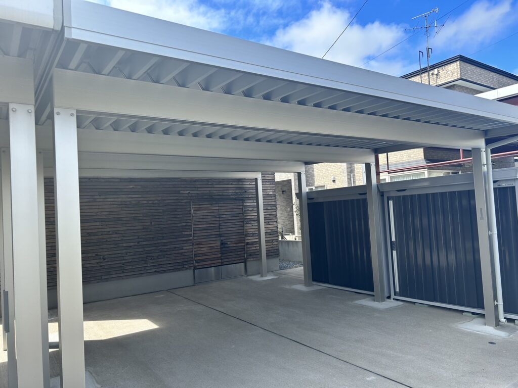 カーポート　青森市　エクステリア　外構工事